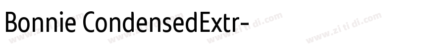 Bonnie CondensedExtr字体转换